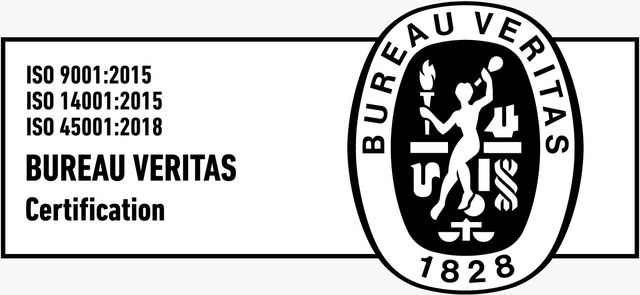 Bureau Veritas Certification: ISO 9001:2015, ISO 14001:2015 e ISO 45001:2018